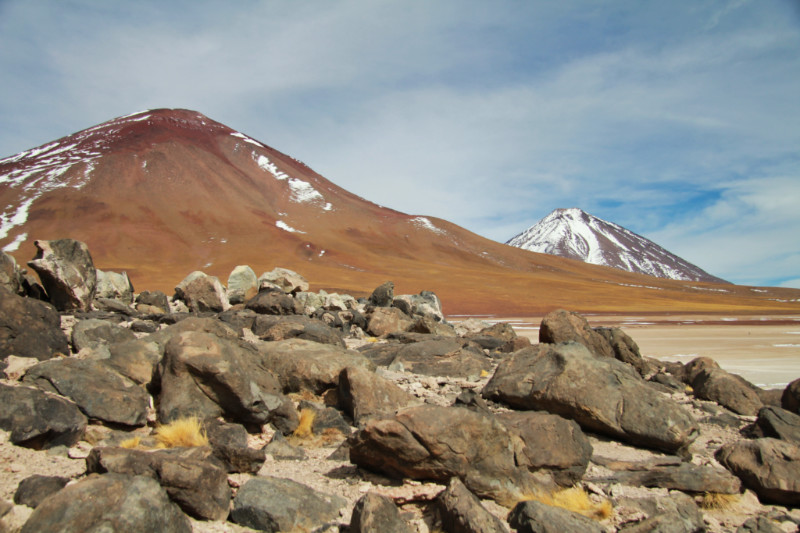 Bolivia salt flats_landscapes_volcano